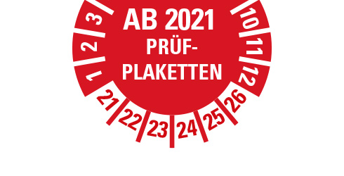 Prüfplaketten ab 2021